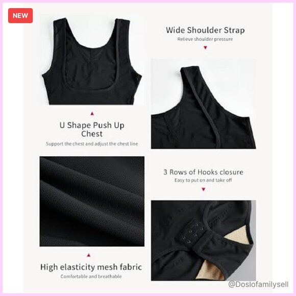 Full Body Shapewear Bodysuit Tummy Control Corset Vest Slimming Seamless - Picture 6 of 7